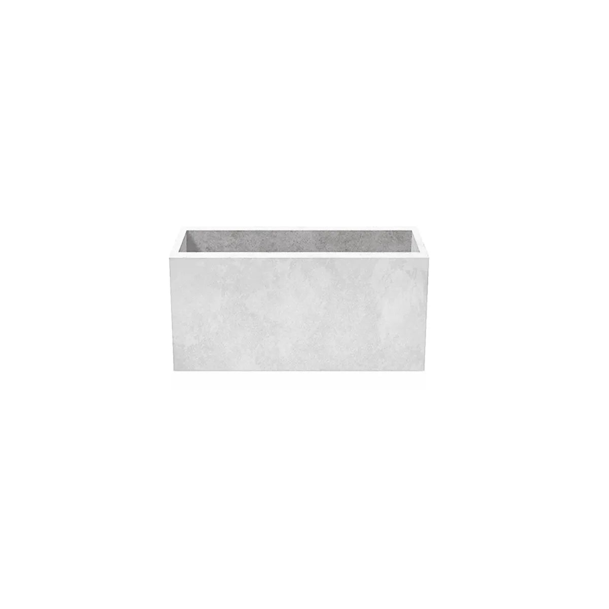 Outdoor Concrete Planters - Rectangle 30x70x30 cm on white background Decormania UK