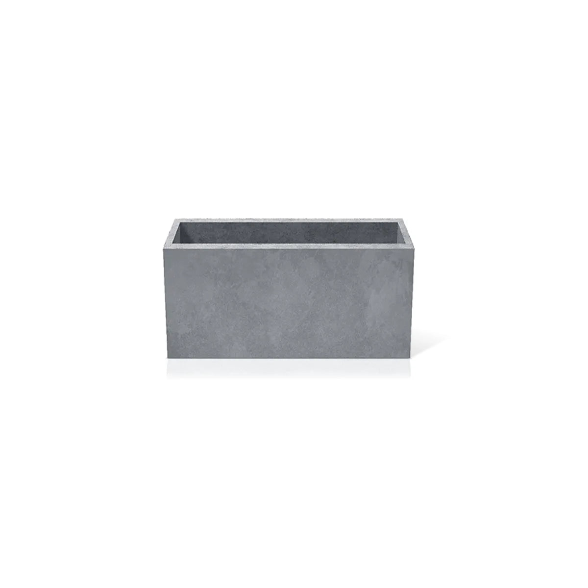 Outdoor Concrete Planters - Rectangle 30x70x30 cm on white background Decormania UK
