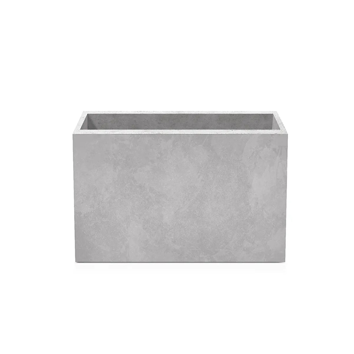 Outdoor Concrete Planters - Rectangle 40x100x60 cm on white background Decormania UK