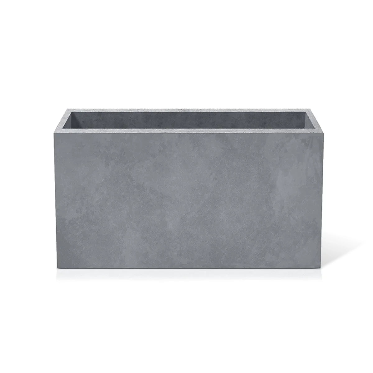 Outdoor Concrete Planters - Rectangle 40x120x60 cm on white background  Decormania UK