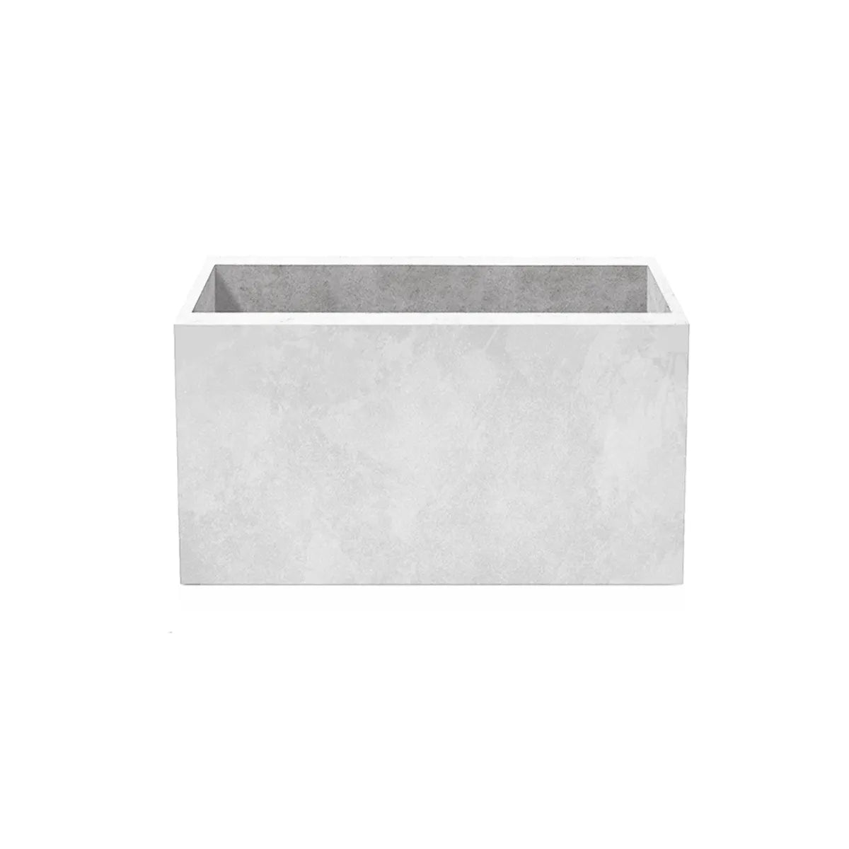 Outdoor Concrete Planters - Rectangle 50x100x50 cm on white background Decormania UK