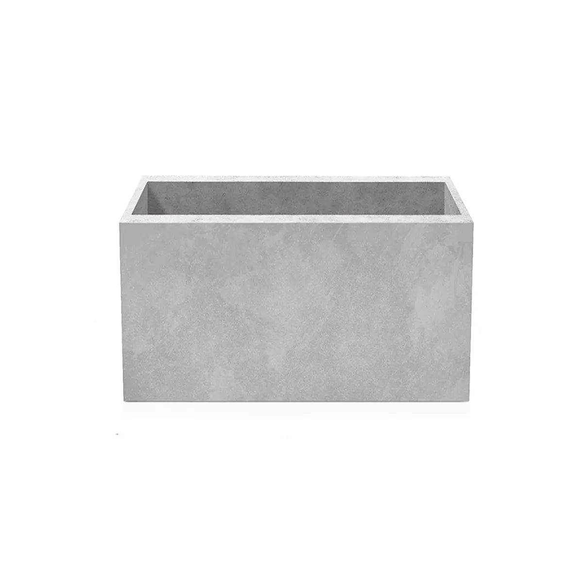Outdoor Concrete Planters - Rectangle 50x100x50 cm on white background Decormania UK