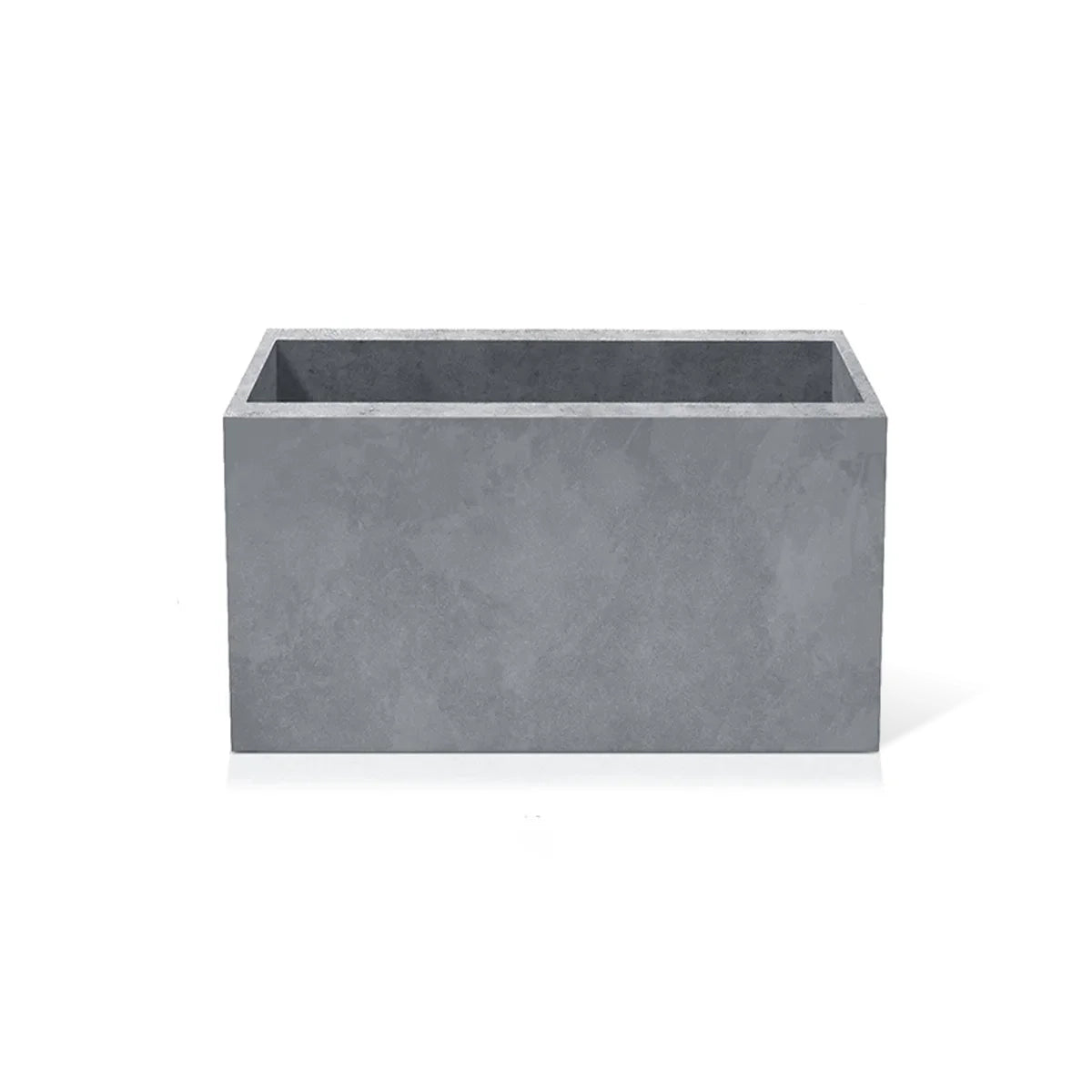Outdoor Concrete Planters - Rectangle 50x100x50 cm on white background Decormania UK