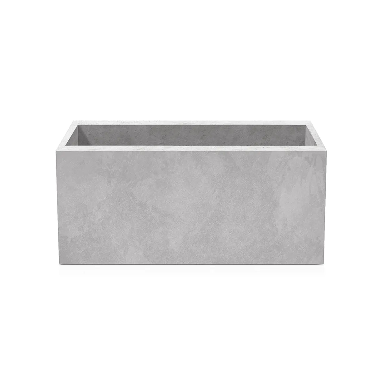 Outdoor Concrete Planters - Rectangle 50x120x50 cm on white background  Decormania UK