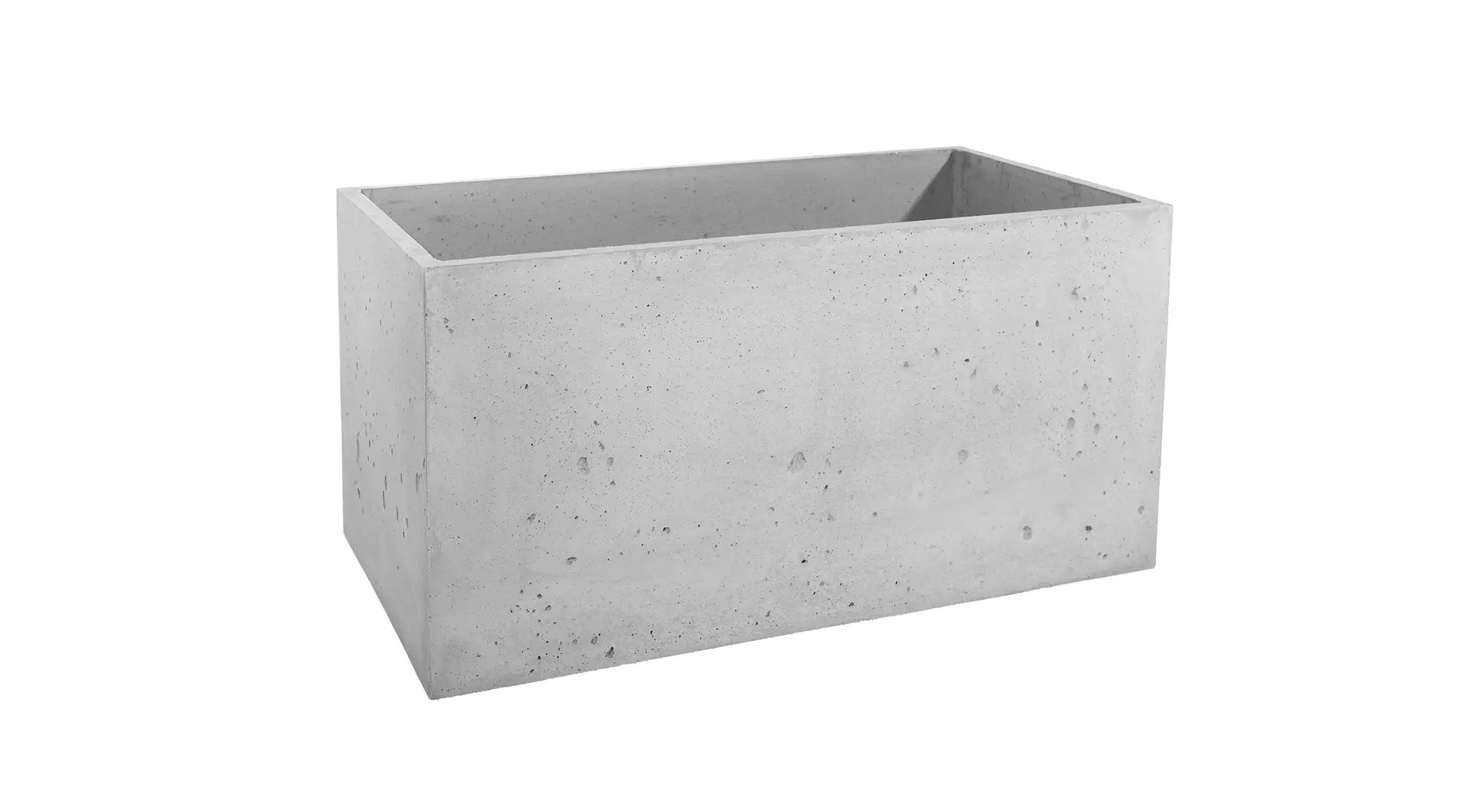 Outdoor Concrete Planters - Rectangle 50x120x50 cm on white background  Decormania UK