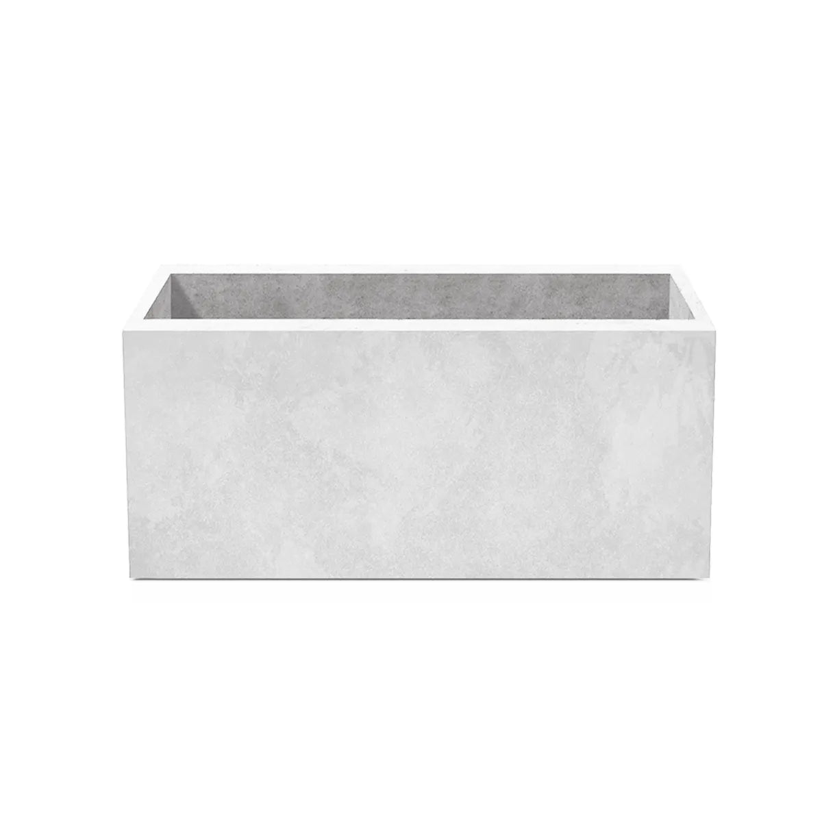 Outdoor Concrete Planters - Rectangle 50x120x50 cm on white background Decormania UK