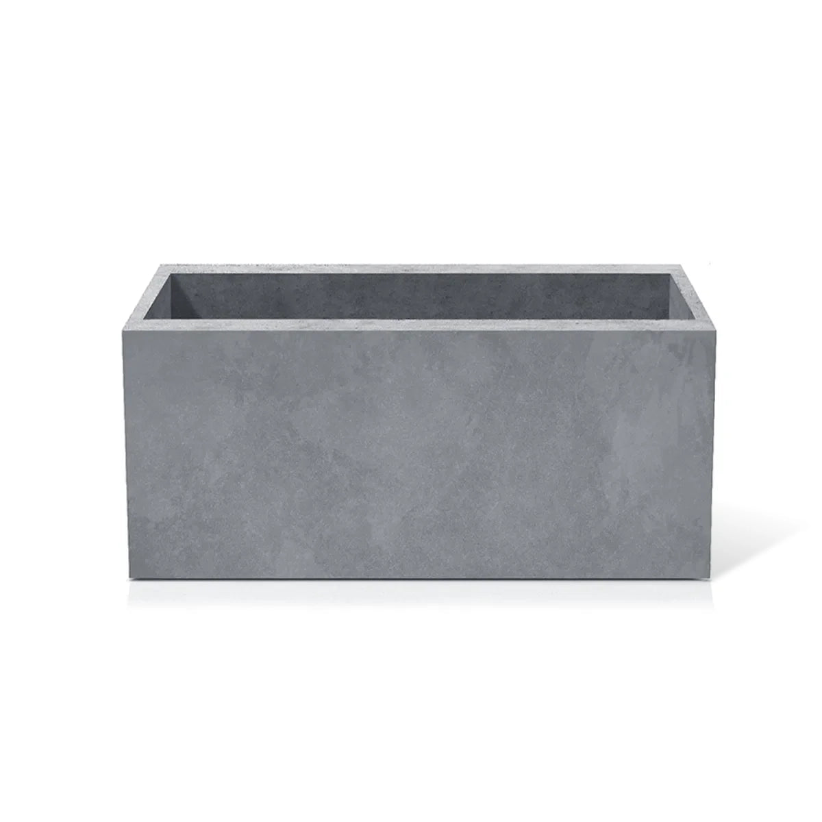 Outdoor Concrete Planters - Rectangle 50x120x50 cm on white background Decormania UK