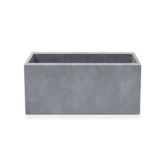 Outdoor Concrete Planters - Rectangle 50x120x50 cm on white background Decormania UK