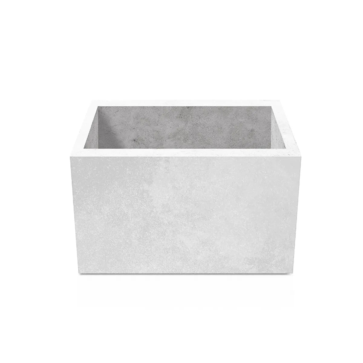 Outdoor Concrete Planters - Square 100x100x50 cm on white background Decormania UK