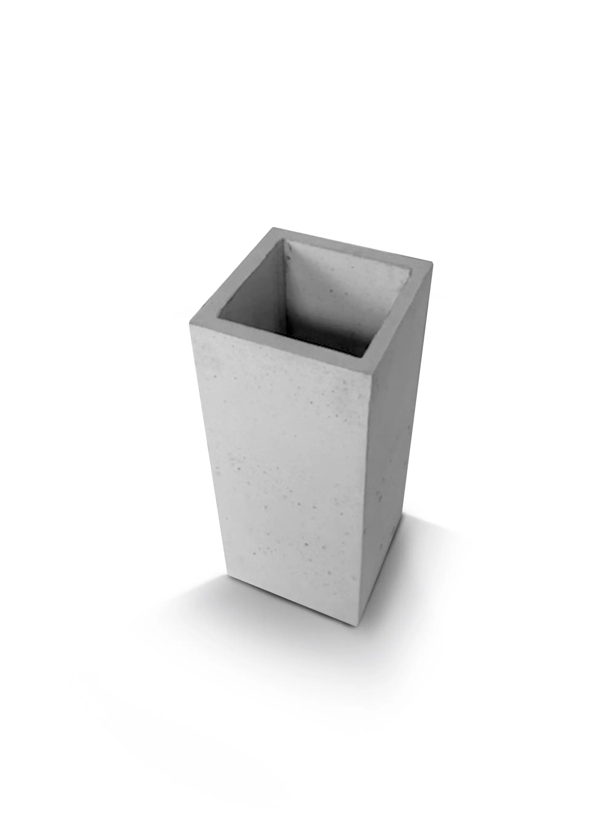 Outdoor Concrete Planters - Square 30x30x70 cm on white background Decormania UK