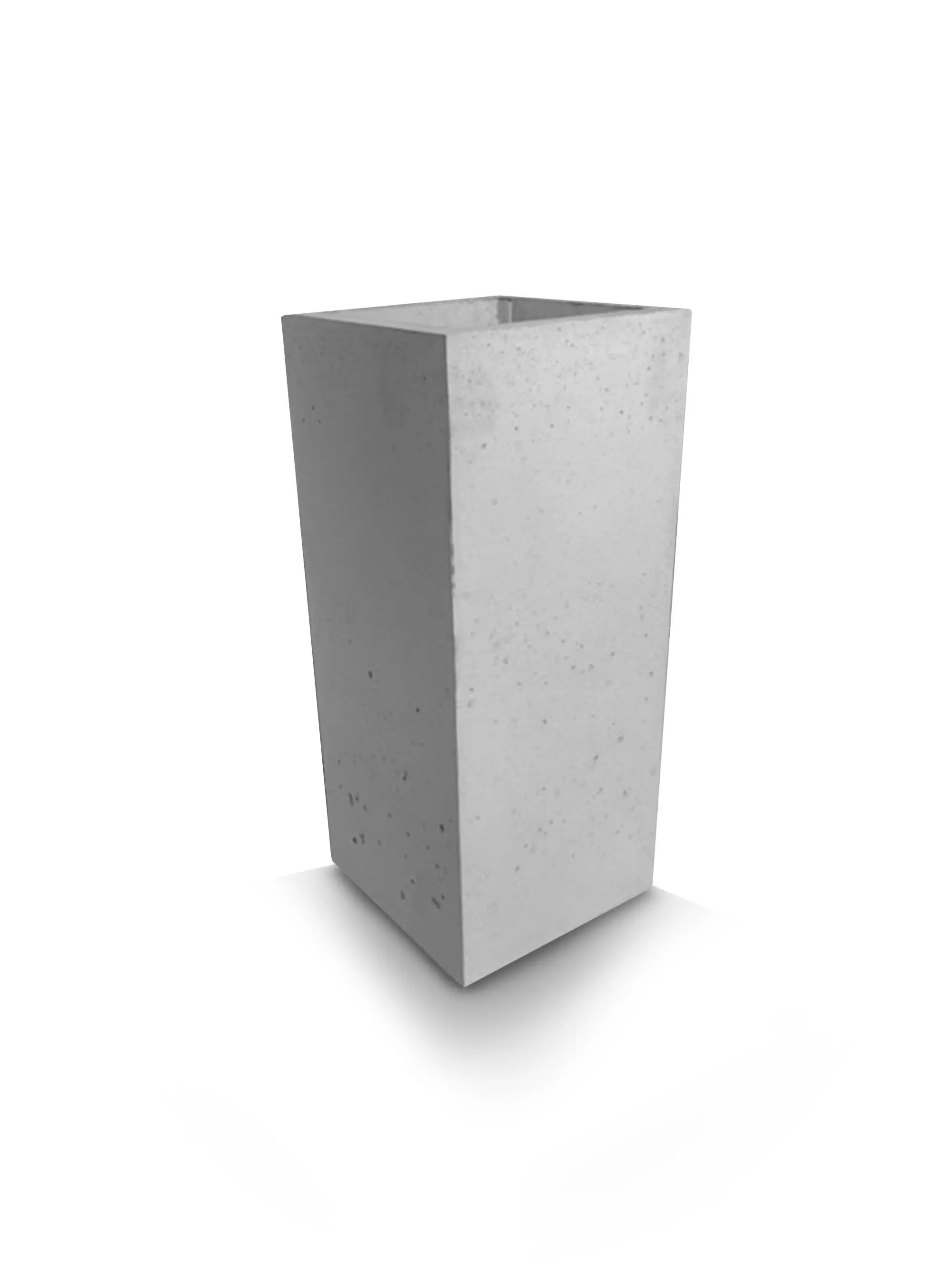 Outdoor Concrete Planters - Square 30x30x70 cm on white background Decormania UK