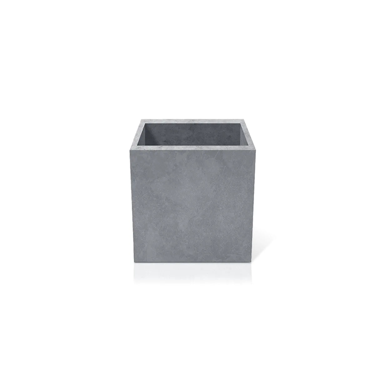 Outdoor Concrete Planters - Square 50x50x50 cm on white background Decormania UK