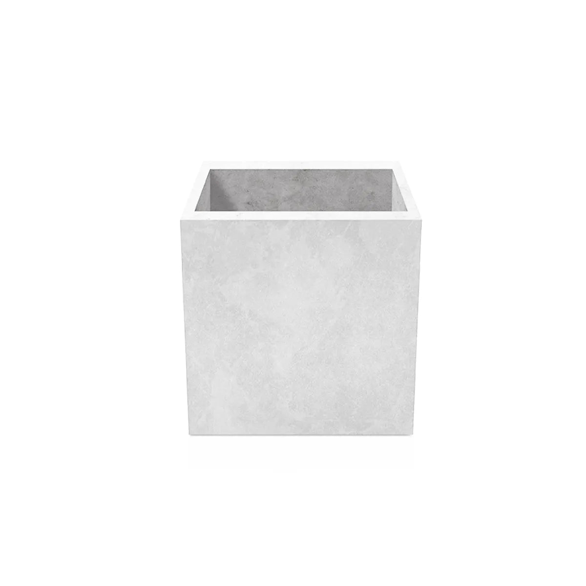 Outdoor Concrete Planters - Square 60x60x60 cm on white background Decormania UK
