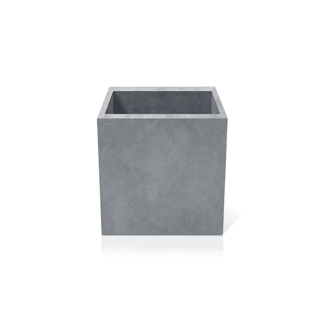 Outdoor Concrete Planters - Square 60x60x60 cm on white background Decormania UK