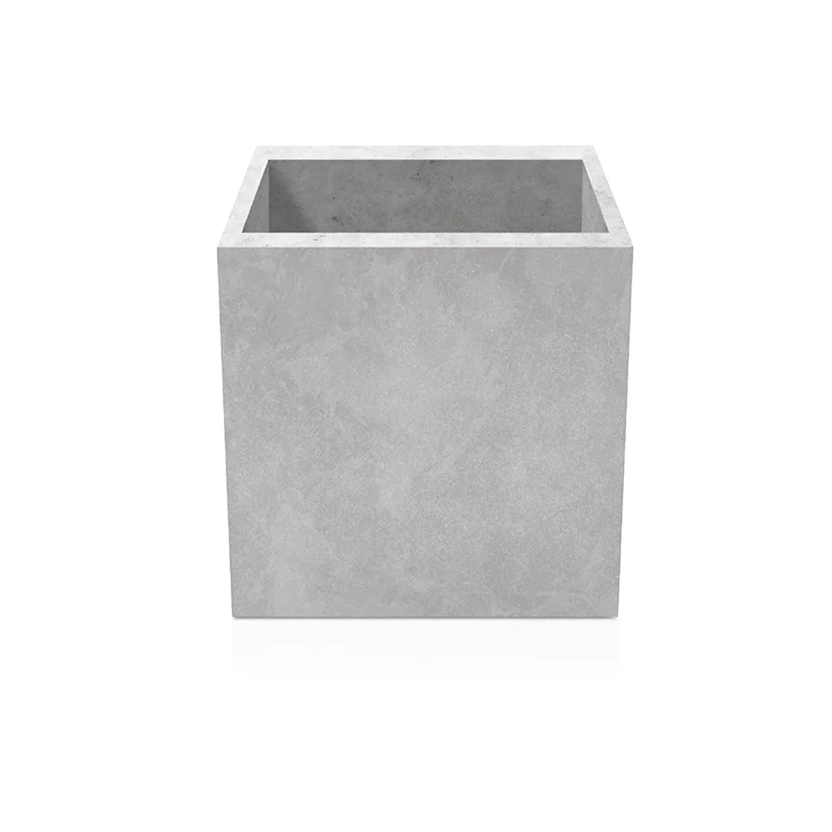 Outdoor Concrete Planters - Square 70x70x70 cm on white background Decormania UK