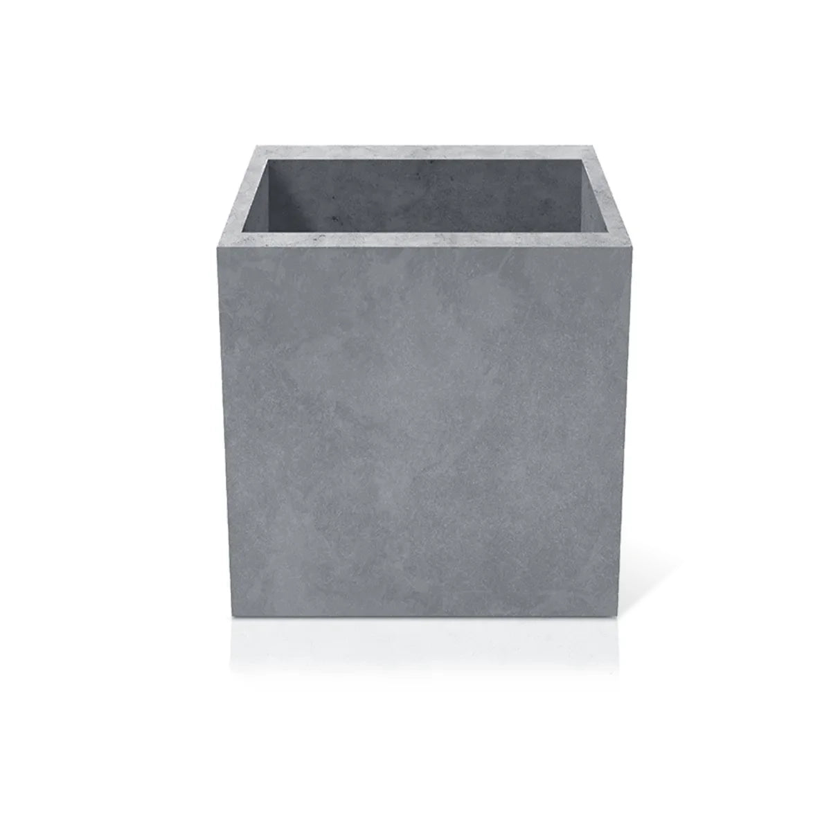 Outdoor Concrete Planters - Square 70x70x70 cm on white background Decormania UK