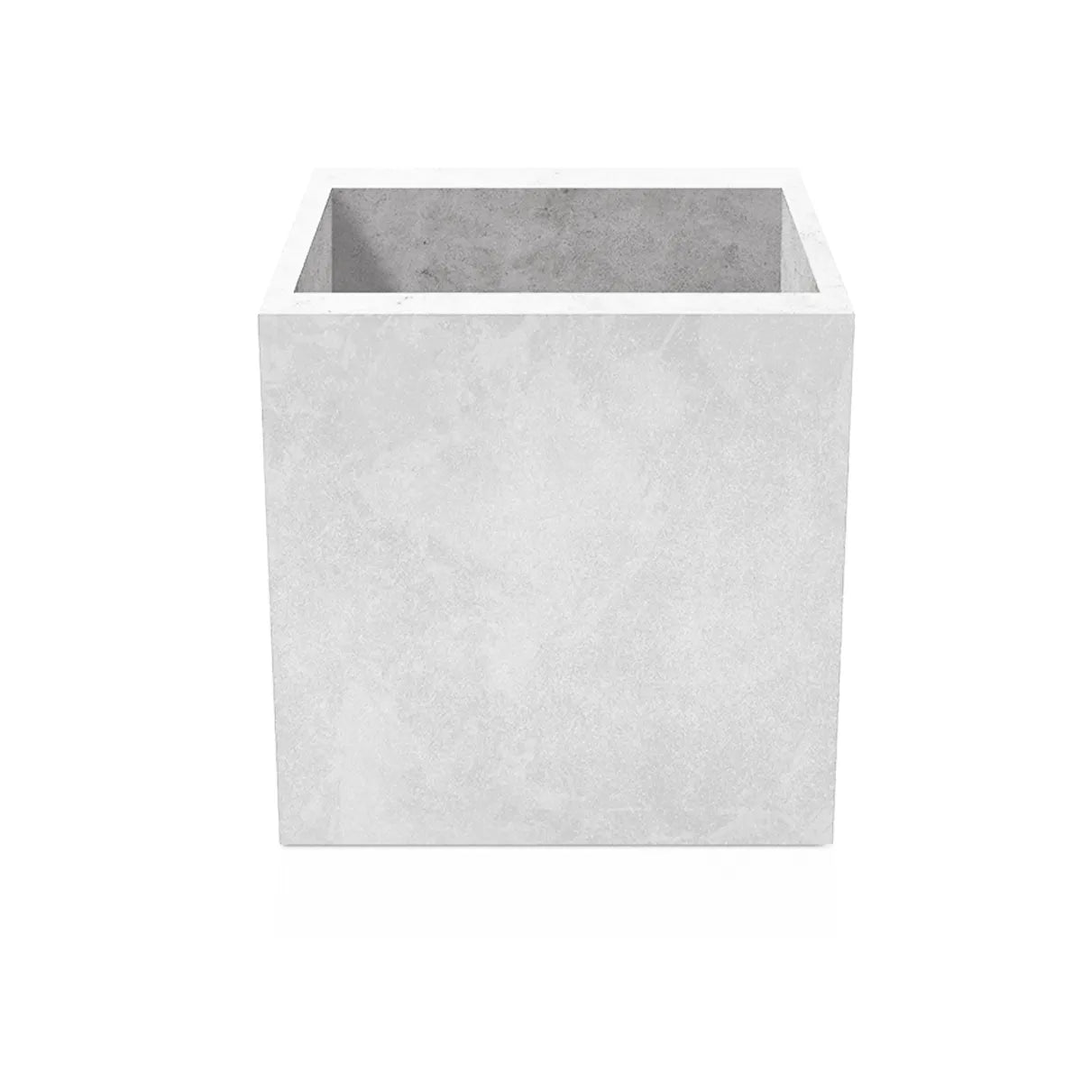 Outdoor Concrete Planters - Square 80x80x80 cm on white background Decormania UK