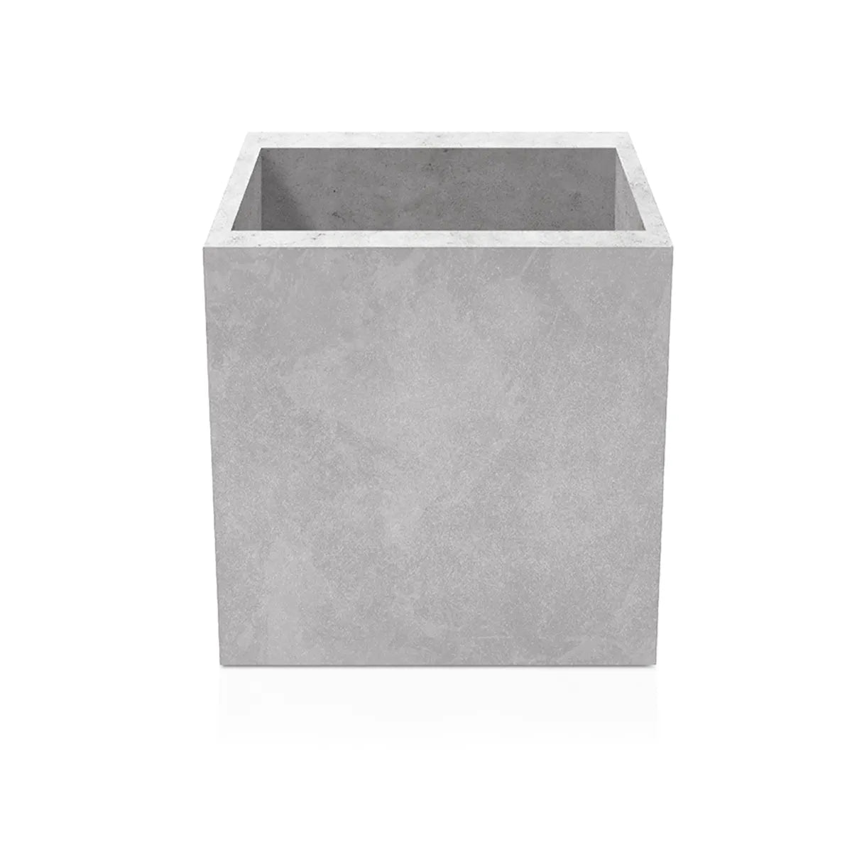 Outdoor Concrete Planters - Square 80x80x80 cm on white background Decormania UK
