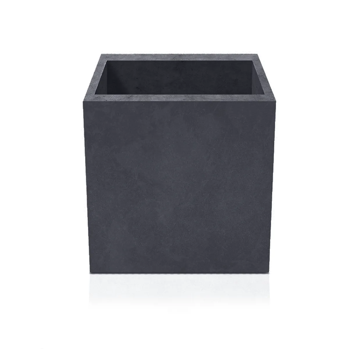 Outdoor Concrete Planters - Square 80x80x80 cm on white background Decormania UK