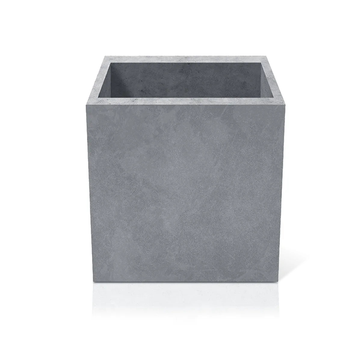 Outdoor Concrete Planters - Square 80x80x80 cm on white background Decormania UK