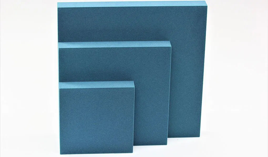 PIXEL L Soft Acoustic Wall Panel stack of panels in three sizes Decormania UK