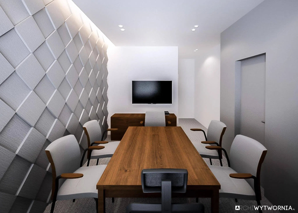 PIXEL L Soft Acoustic Wall Panel in modern interior Decormania UK