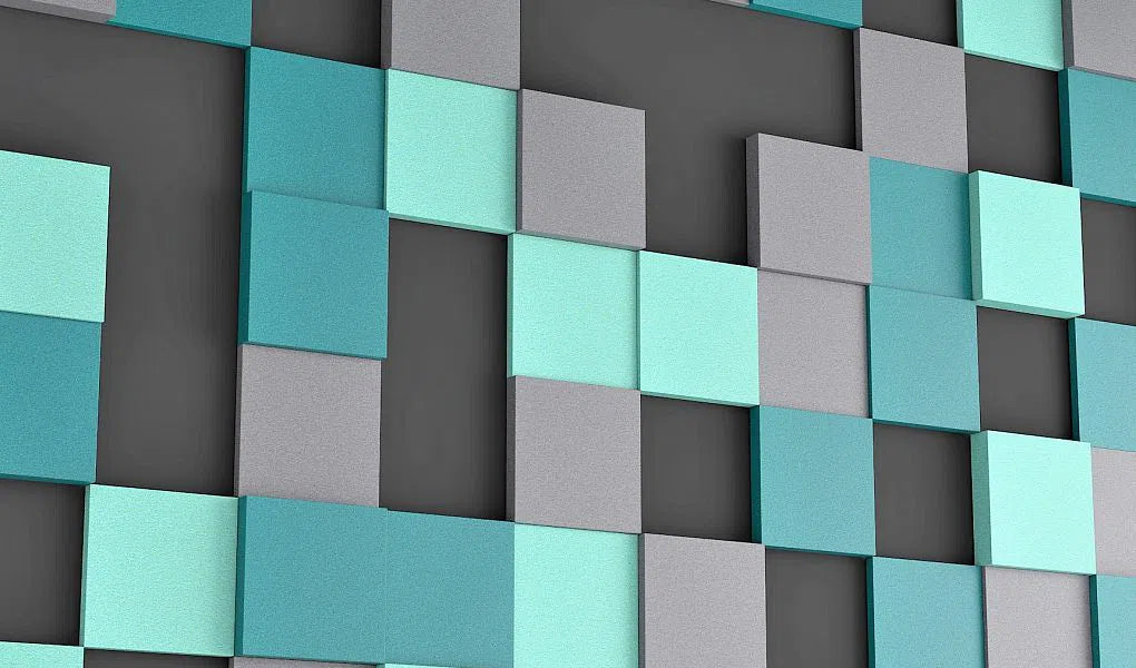 PIXEL S Soft Acoustic Wall Panel accent wall 3D Wall Panels DecorMania UK