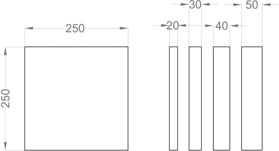 PIXEL S Soft Acoustic Wall Panels dimensions Decormania UK