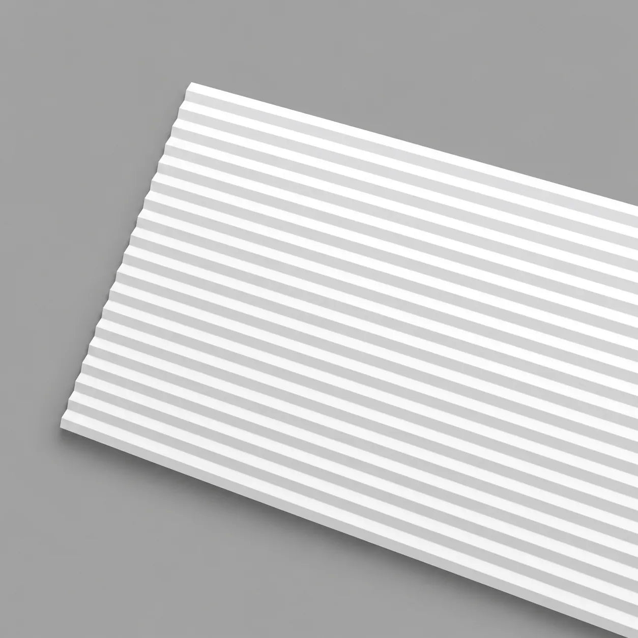 PLISSÉ S WALLSTYL decorative wall panel with fine vertical pleated three-dimensional detailing