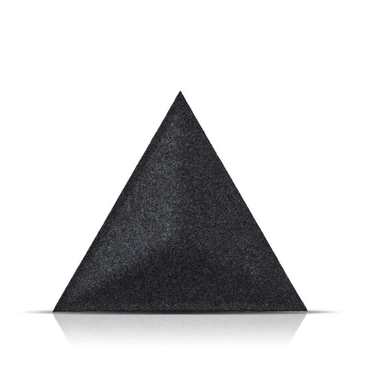 PYRAMID Acoustic 3D Felt Wall Panels on white background BLACK Multipack Decormania UK
