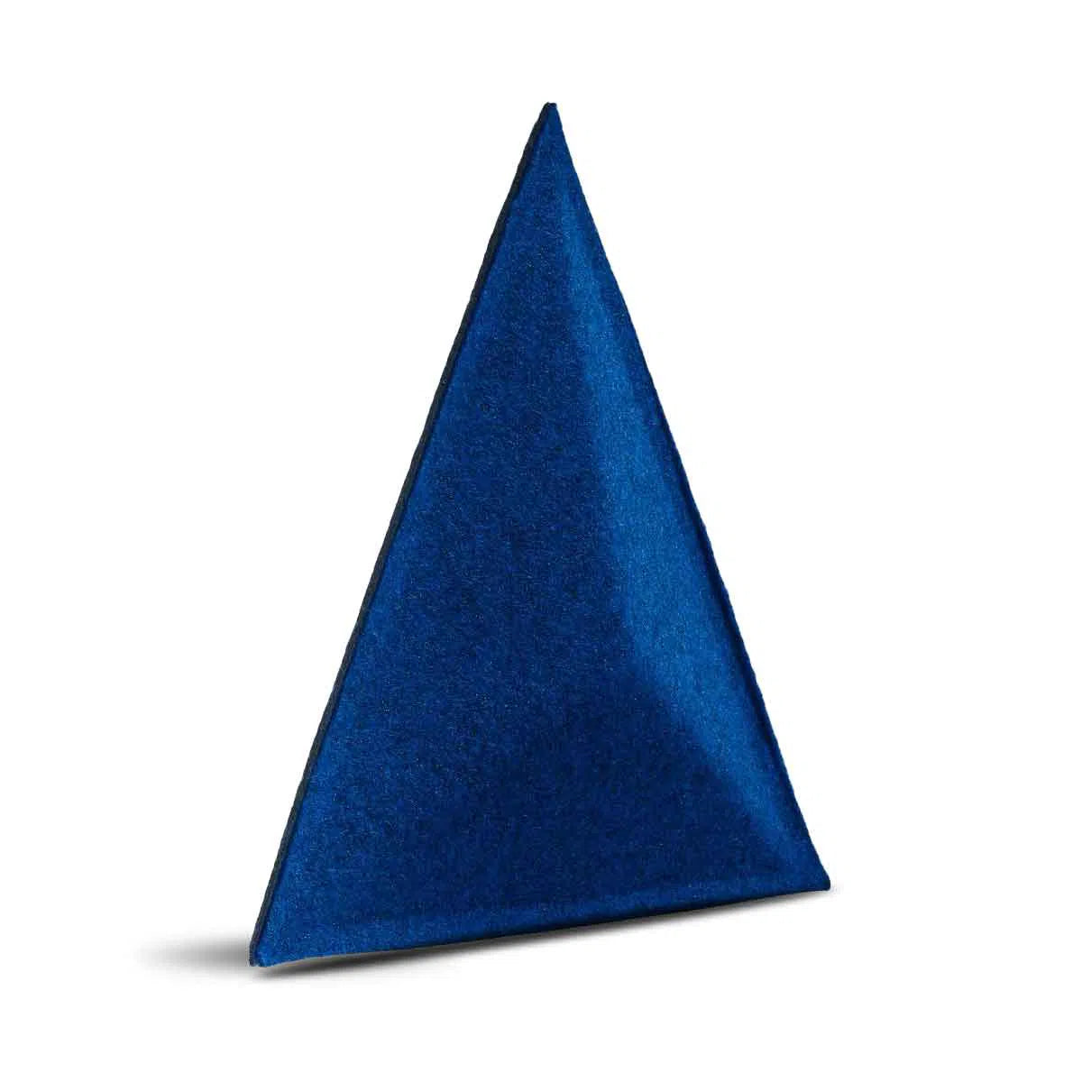 PYRAMID Acoustic 3D Felt Wall Panels on white background INDIGO Multipack Decormania UK