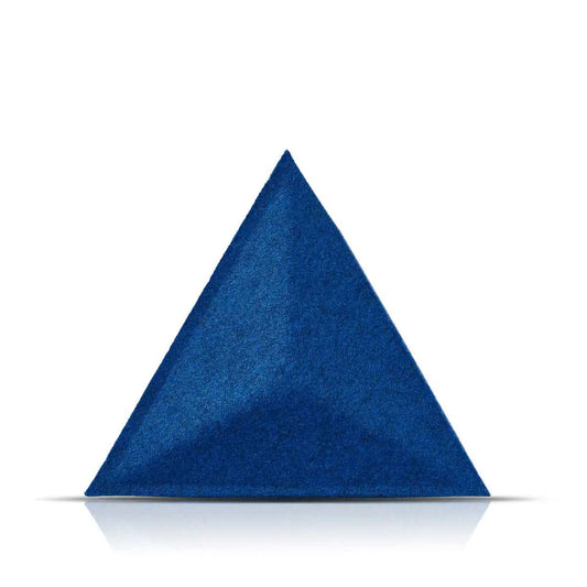 PYRAMID Acoustic 3D Felt Wall Panels on white background INDIGO Multipack Decormania UK