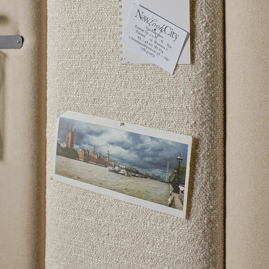 Padded Wall Panels Set 1 Beige texture closeup Decormania UK