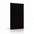 Velvet black bespoke upholstered wall panel on white background