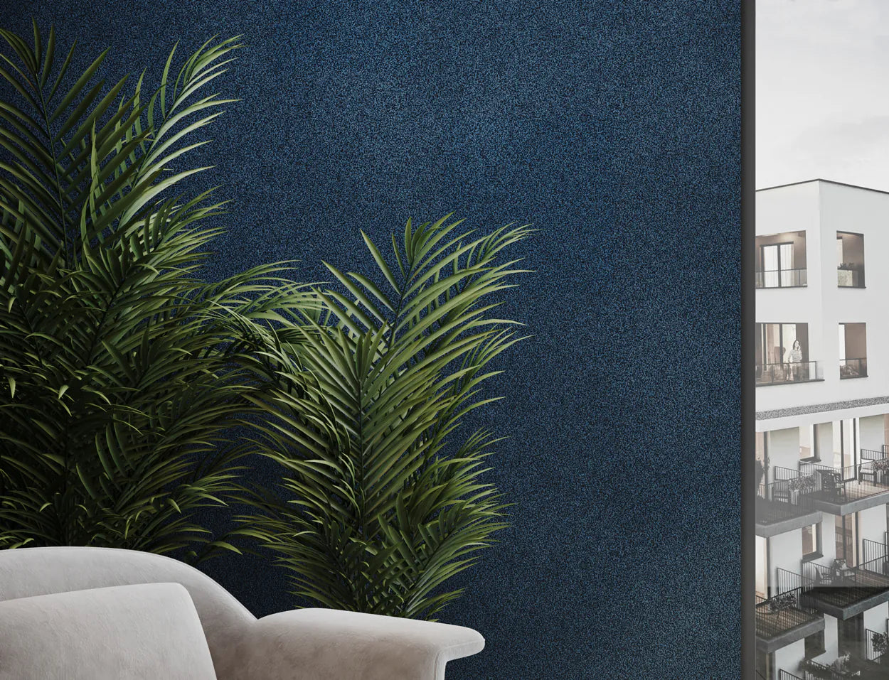 Plain Acoustic Wallpaper Wool closeup DecorMania UK