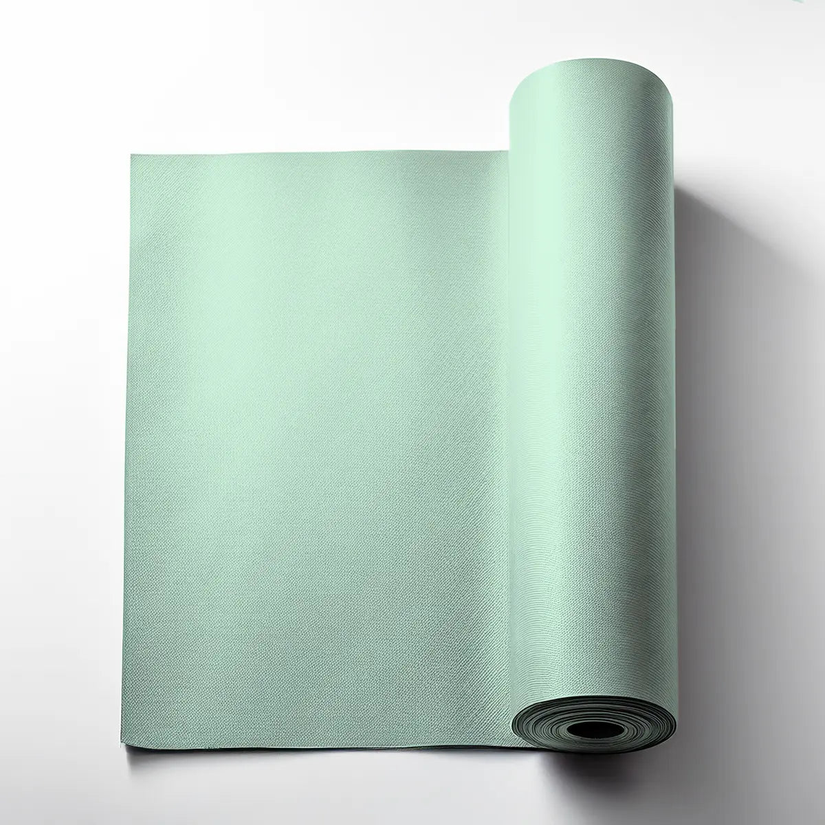 Plain Acoustic Wallpaper Wool cold mint DecorMania UK