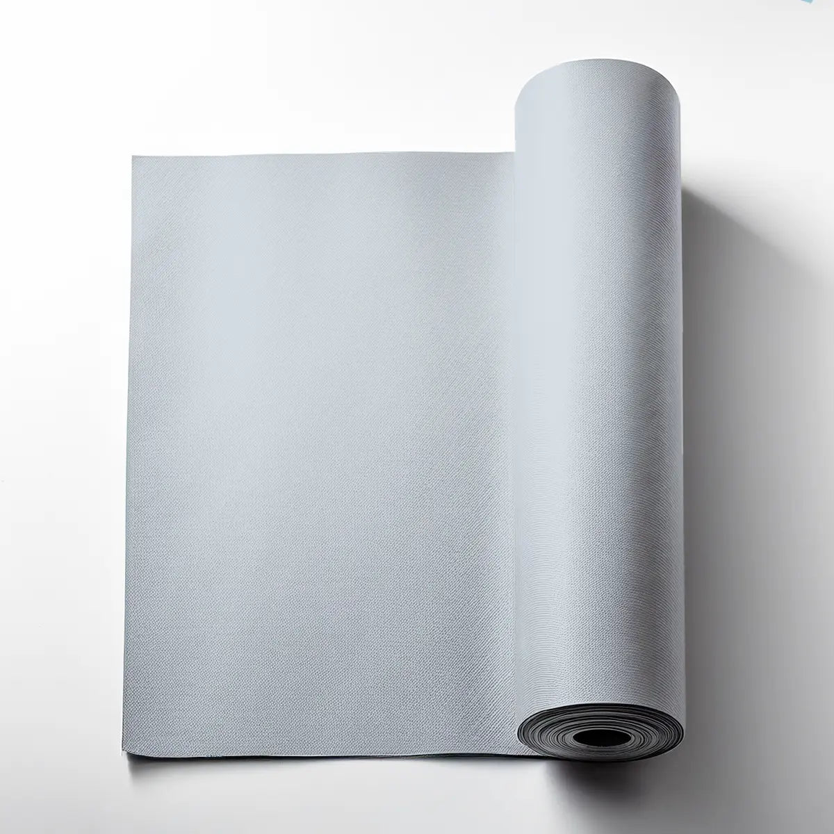 Plain Acoustic Wallpaper Wool silver white swatch DecorMania UK