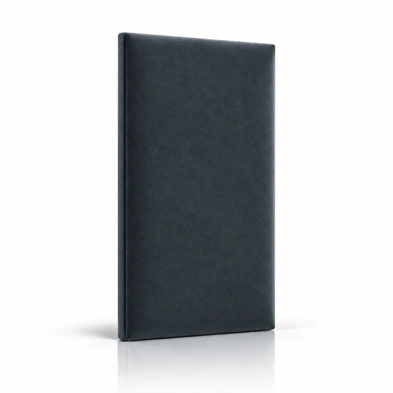Charcoal Grey bespoke upholstered wall panel on white background