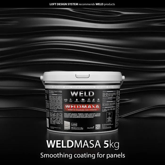 Premium Gypsum Adhesives & accessories - WELDMASA on black baskground Decormania UK