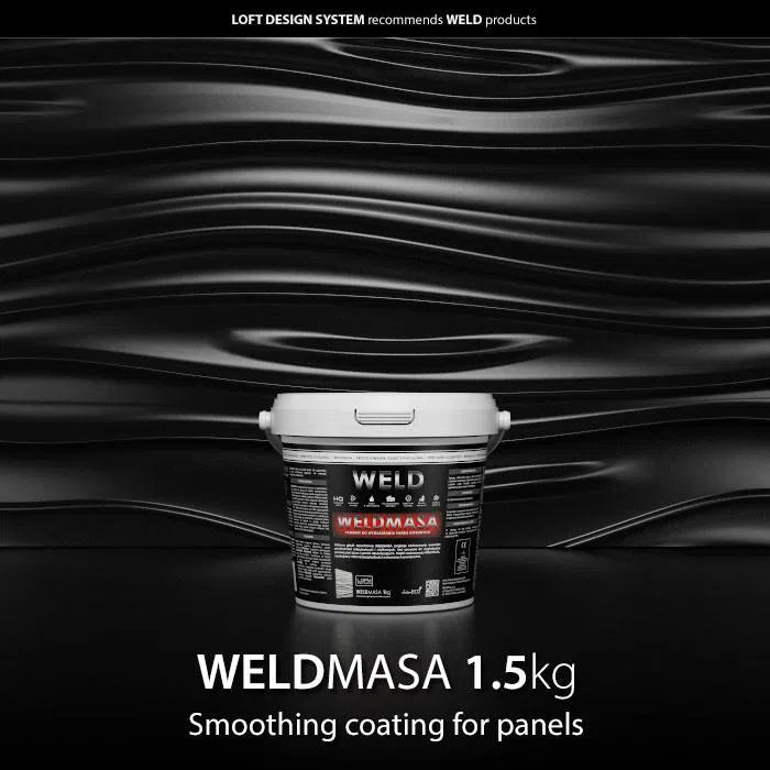 Premium Gypsum Adhesives & accessories - WELDMASA on black background Decormania UK