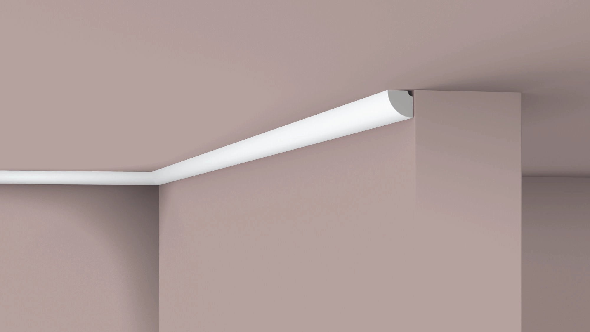 NOMASTYL® NMC 2m Ceiling Coving on plain wall and ceiling Decormania UK