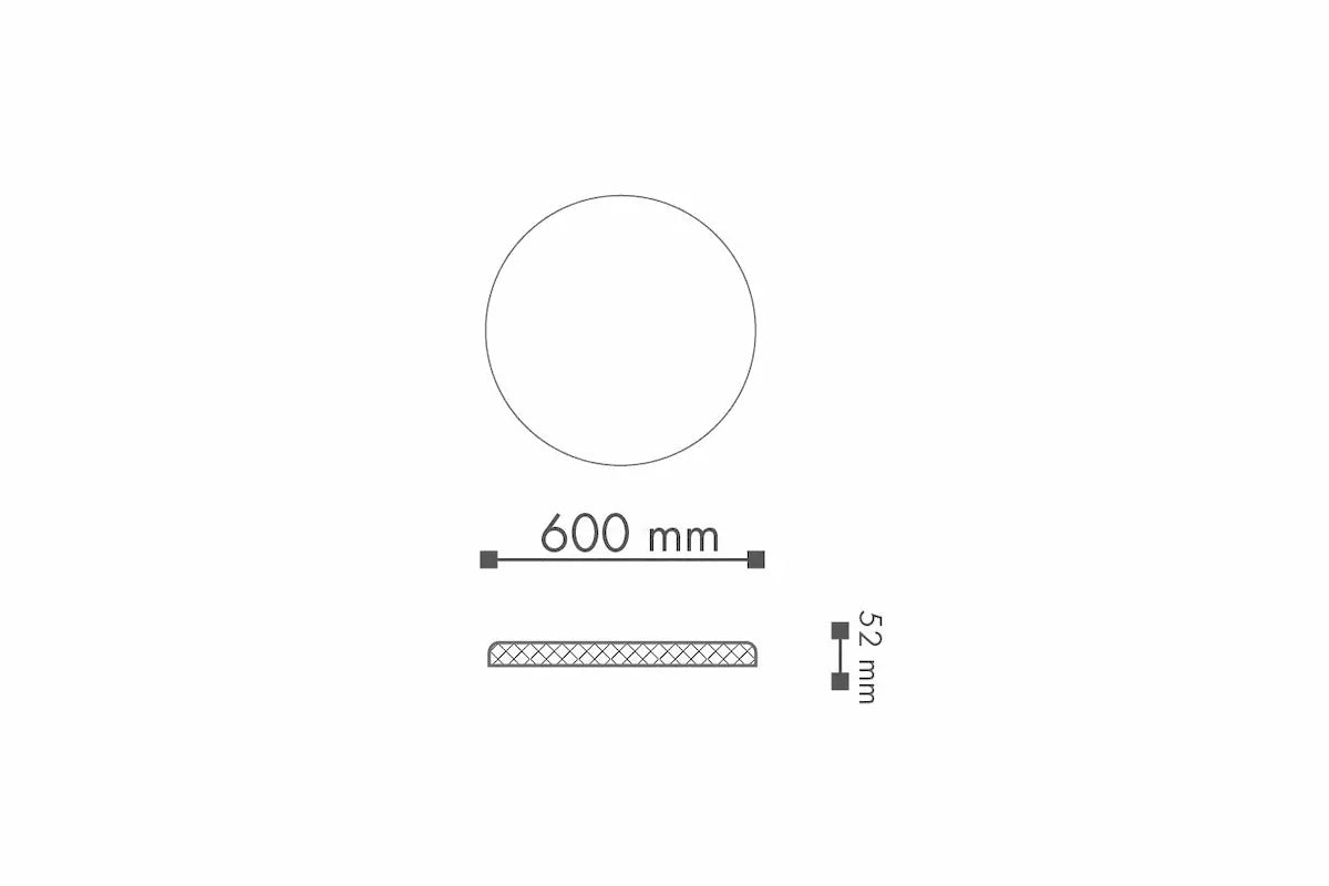dimensions of r10 ARSTYL Ceiling Rose DecorMania UK 