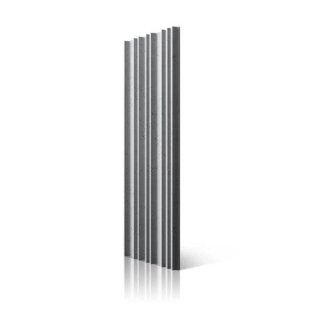 3D Concrete Wall Panels STRIPES colour on white background DecorMania UK