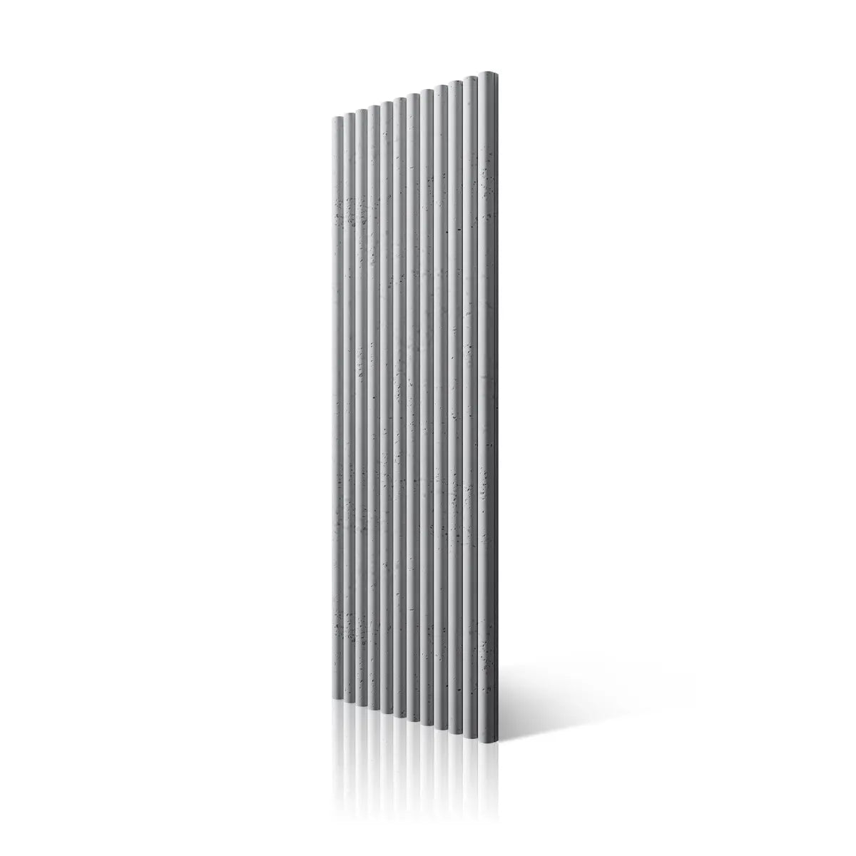 3D Concrete Wall Panels TUBES 50 on white background DecorMania UK
