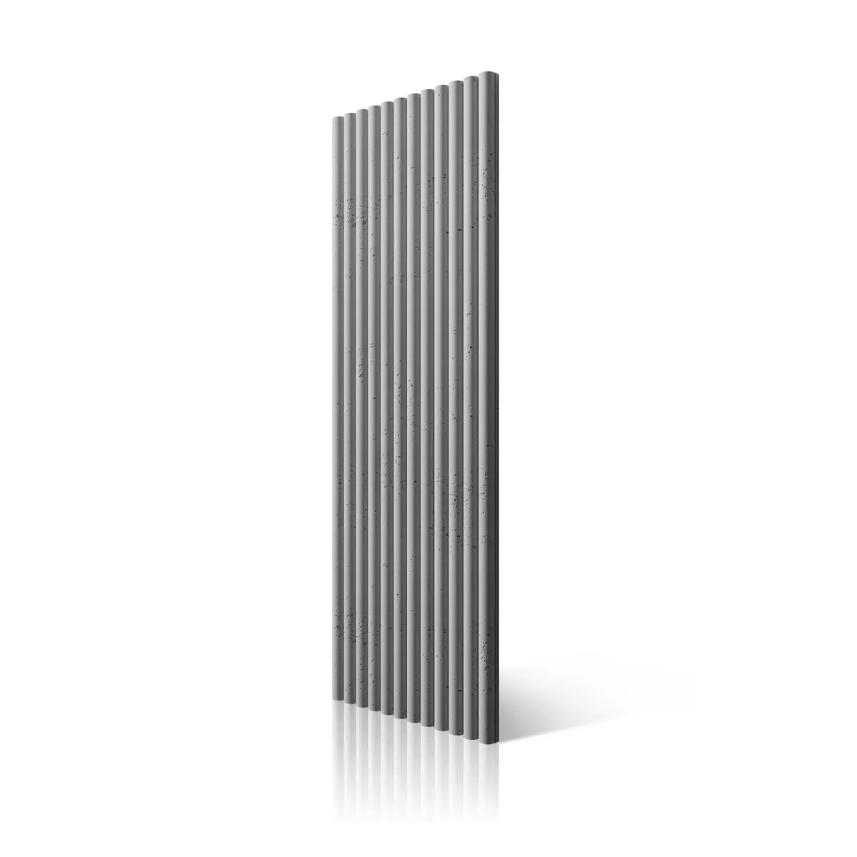 3D Concrete Wall Panels TUBES S95 on white background DecorMania UK