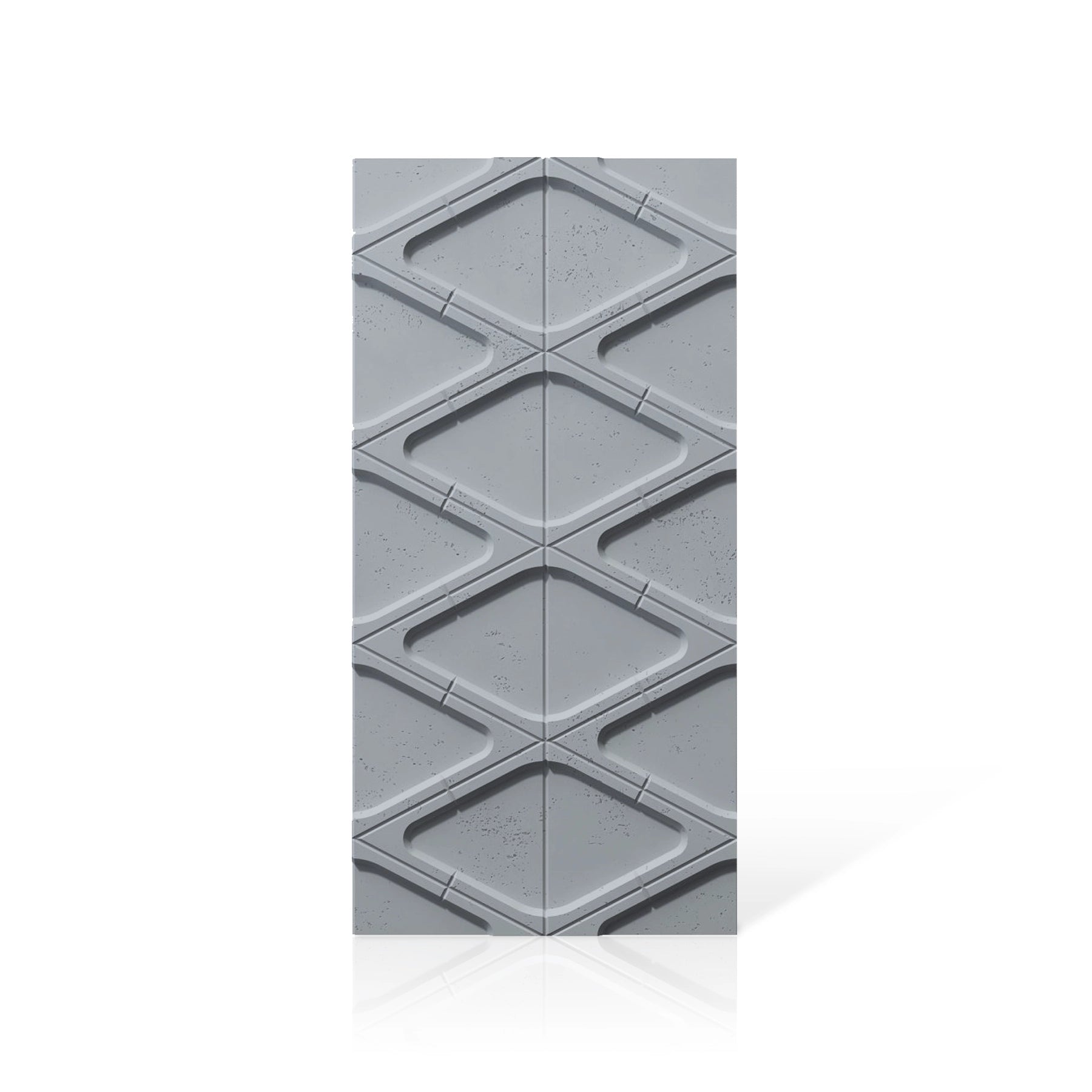 3D Concrete Wall Panels DIAMONDS colour swatch on white background DecorMania UK