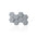 3D Concrete Wall Panels HEXAGON colour swatch on white background DecorMania UK