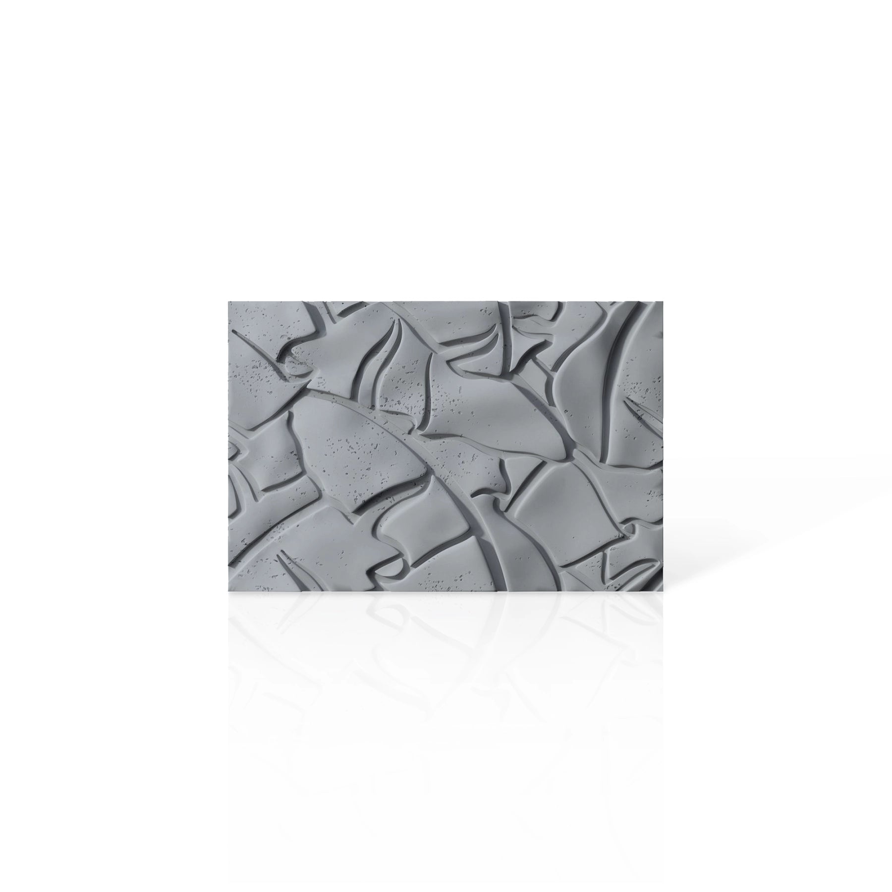 3D Concrete Wall Panels LEAF colour swatch on white background DecorMania UK