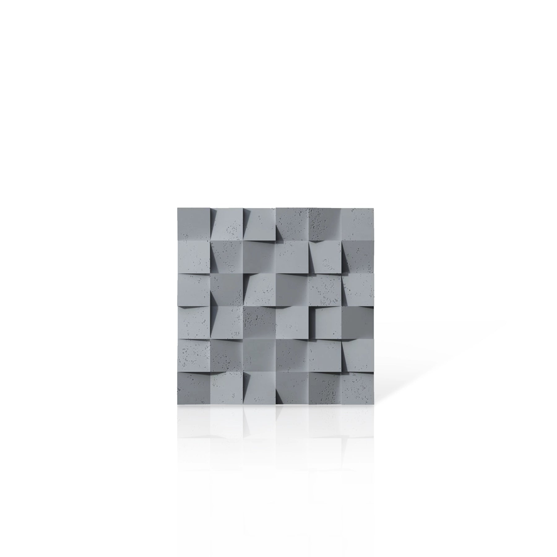 3D Concrete Wall Panels MULTISQUARES colour swatch on white background DecorMania UK