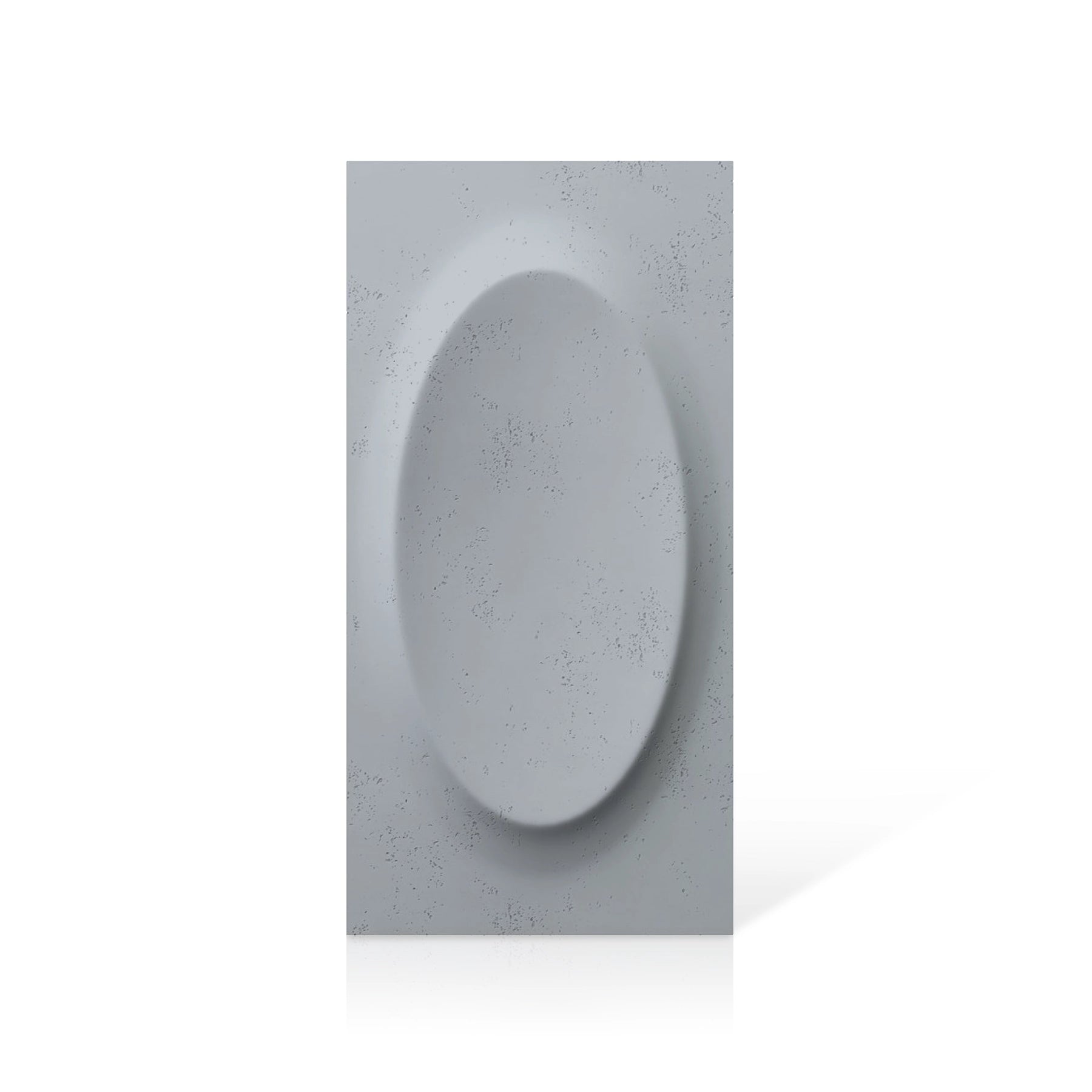 3D Concrete Wall Panels OVAL colour swatch on white background DecorMania UK